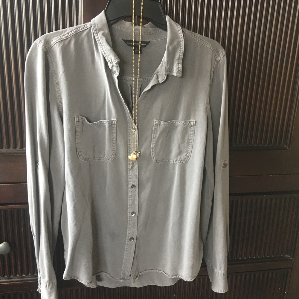 Gray blouse